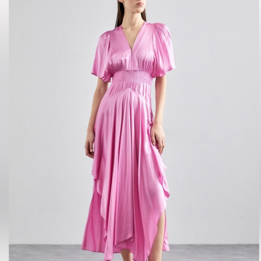 Elegant Pink Women's Dress